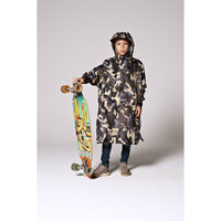 JUNGLE CAMO KIDS RAIN PONCHO-Kids-RAIN KISS-Coriander