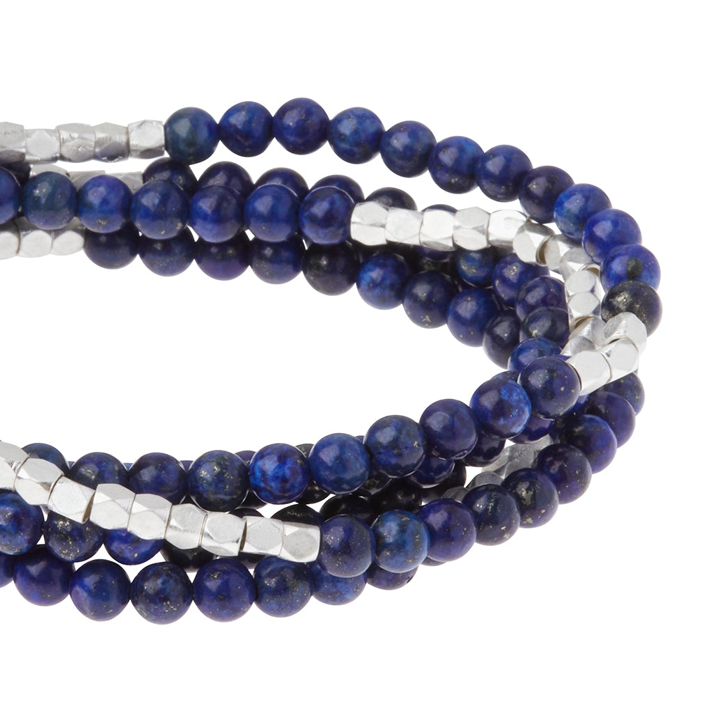 LAPIS STONE OF TRUTH WRAP BRACELET-Bracelet-SCOUT-Coriander