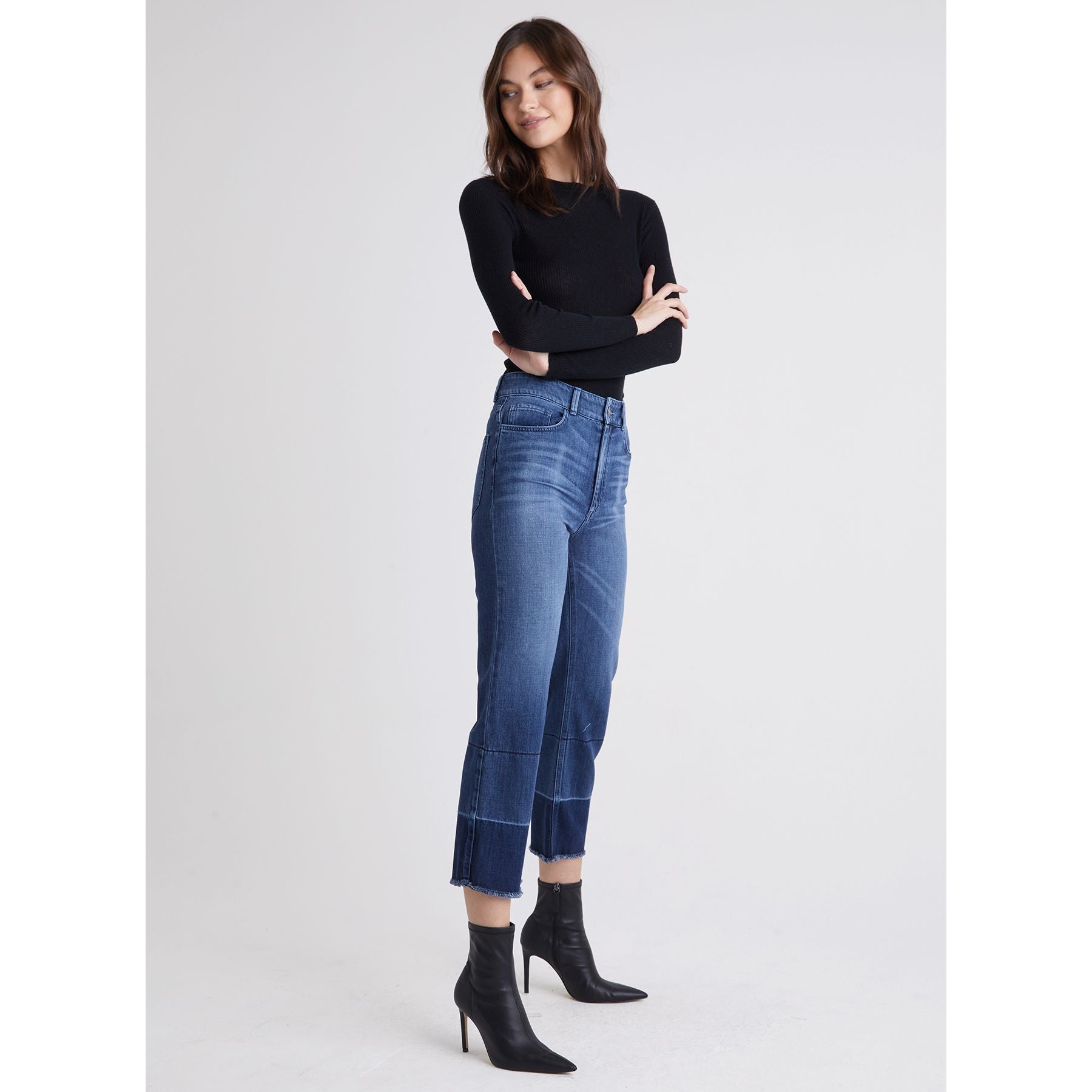 LENNON STRAIGHT-LEG JEANS-Jeans-BELLA DAHL-Coriander