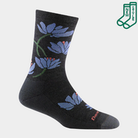 LILIES CREW SOCK-Socks-DARN TOUGH-Coriander