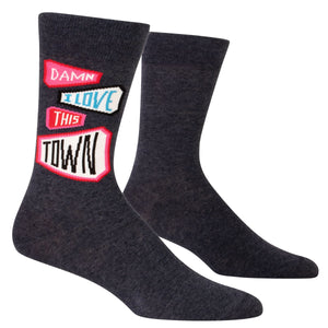 LOVE THIS TOWN SOCKS-Sock-BLUE Q-Coriander