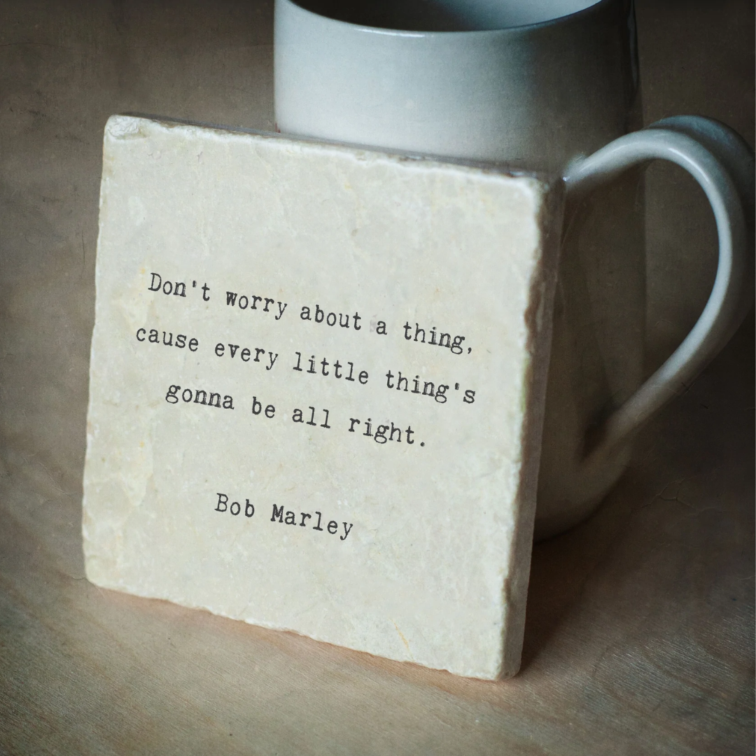 MARBLE COASTER | DON'T WORRY-Coasters-CEDAR MOUNTAIN-Coriander