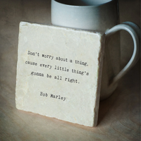 MARBLE COASTER | DON'T WORRY-Coasters-CEDAR MOUNTAIN-Coriander