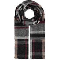 MEN'S BLOCK SCARF-Scarves & Wraps-V. FRAAS-BLACK-Coriander