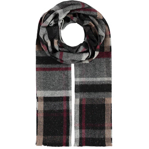 MEN'S BLOCK SCARF-Scarves & Wraps-V. FRAAS-BLACK-Coriander