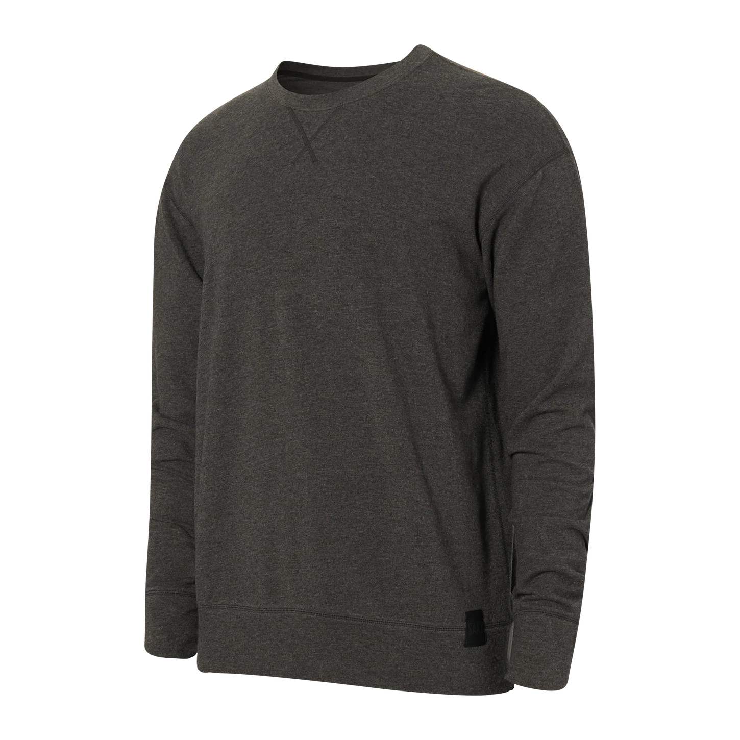 MENS LONG-SLEEVE CREW-Shirts & Tops-SAXX-SMALL-BLACK HEATHER-Coriander