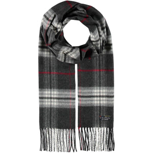 MEN'S PLAID SCARF-Scarves & Wraps-V. FRAAS-CHARCOAL-Coriander