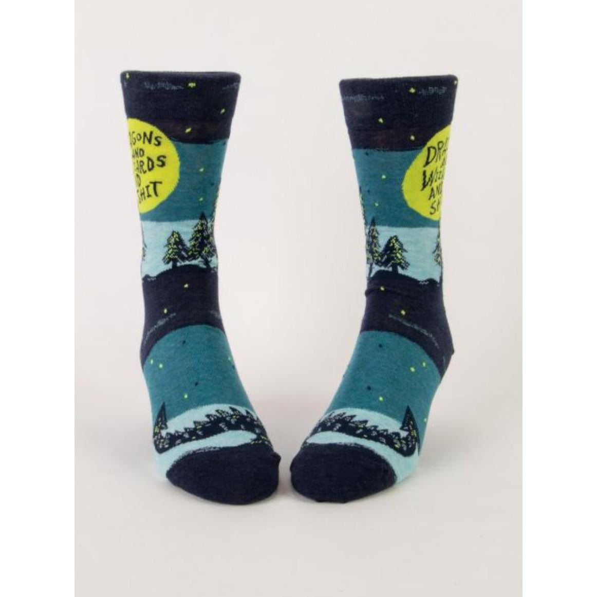 MEN'S SOCKS | DRAGONS & WIZARDS & SH*T-Sock-BLUE Q-Coriander