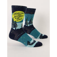 MEN'S SOCKS | DRAGONS & WIZARDS & SH*T-Sock-BLUE Q-Coriander