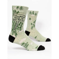 MEN'S SOCKS | F*CKING LOVE IT OUT HERE-Socks & Footwear-BLUE Q-Coriander