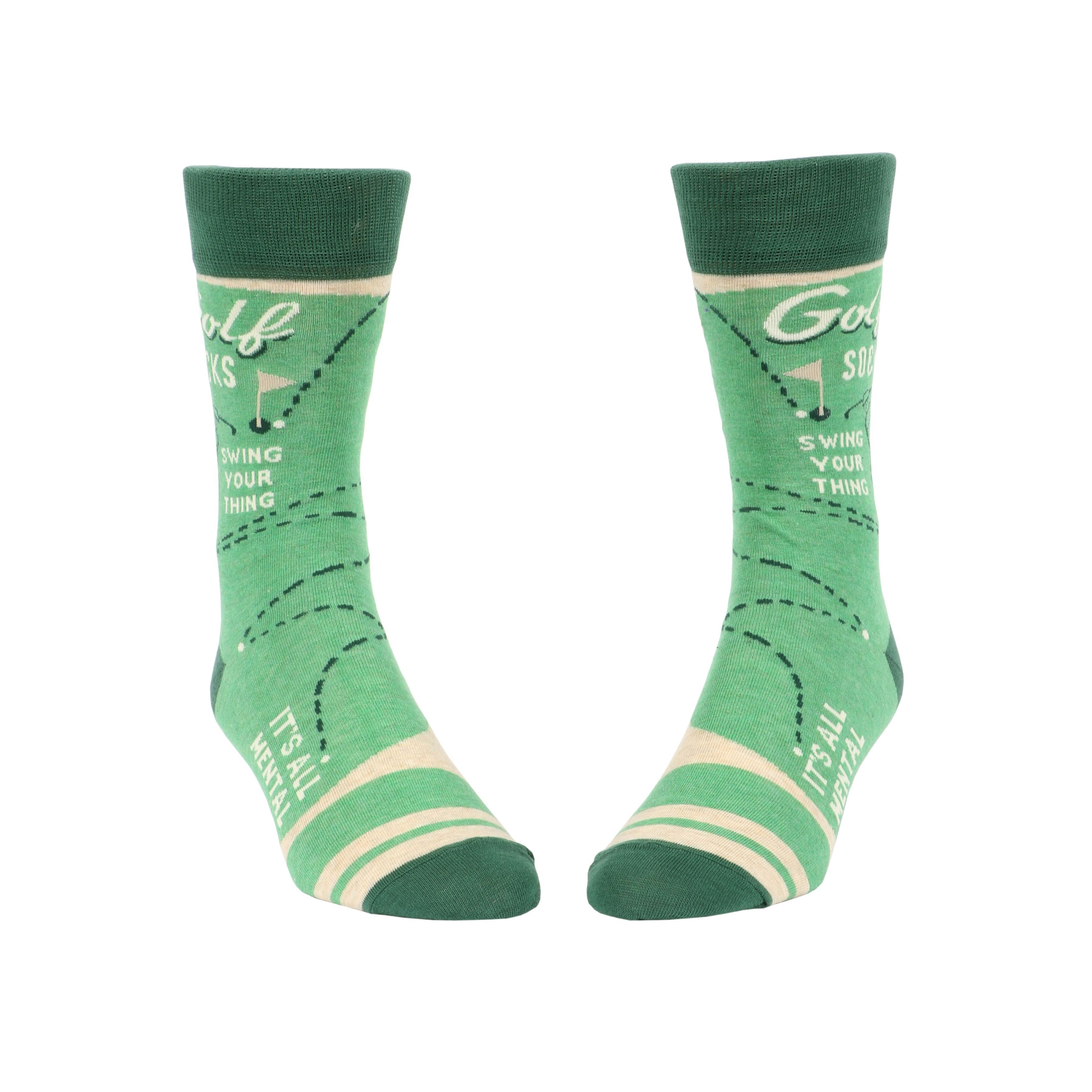 MEN'S SOCKS | GOLF: LET IT FLY-Sock-BLUE Q-Coriander