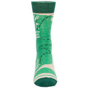 MEN'S SOCKS | GOLF: LET IT FLY-Sock-BLUE Q-Coriander
