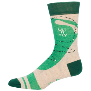 MEN'S SOCKS | GOLF: LET IT FLY-Sock-BLUE Q-Coriander