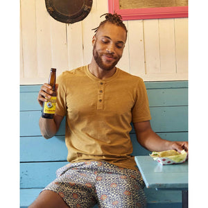 MEN'S SS HENLEY | PRIMO-Shirts & Tops-TOAD&CO-Coriander