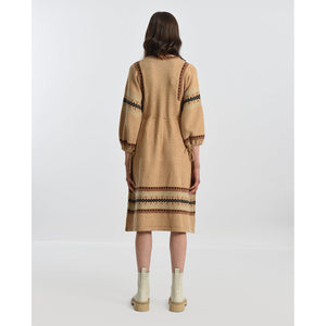 MOLLY BRACKEN 3/4 SLEEVE DRESS-Dress-MOLLY BRACKEN-Coriander