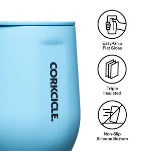 NEON LIGHTS STEMLESS WINE CUP SANTORINI-Drinkware-CORKCICLE-Coriander