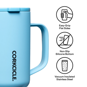 NEON LIGHTS TRAVEL COFFEE MUG SANTORINI 16 OZ-Travel Mug-CORKCICLE-Coriander