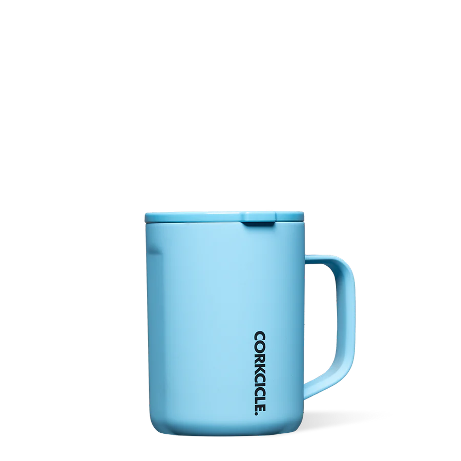 NEON LIGHTS TRAVEL COFFEE MUG SANTORINI 16 OZ-Travel Mug-CORKCICLE-Coriander