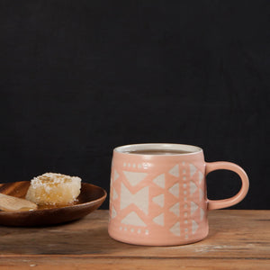 PINK IMPRINT MUG-Mug-DANICA-Coriander