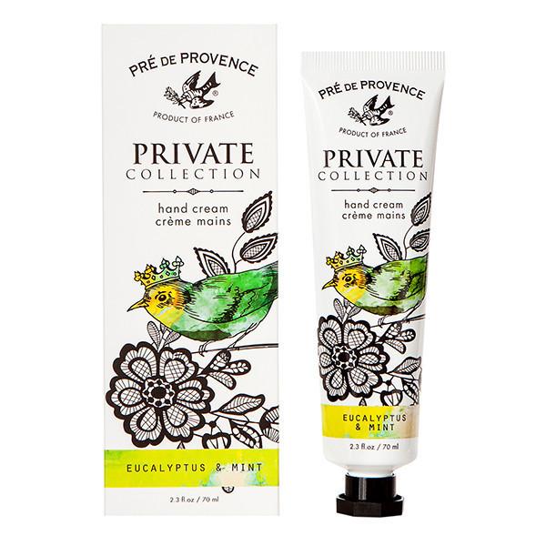 PRIVATE COLLECTION HAND CREAM-Self Care-EUROPEAN SOAPS-EUCALYPTUS & MINT-Coriander