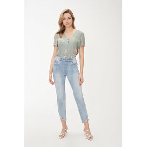 PULL ON TULIP HEM-Jeans-FRENCH DRESSING JEANS-Coriander