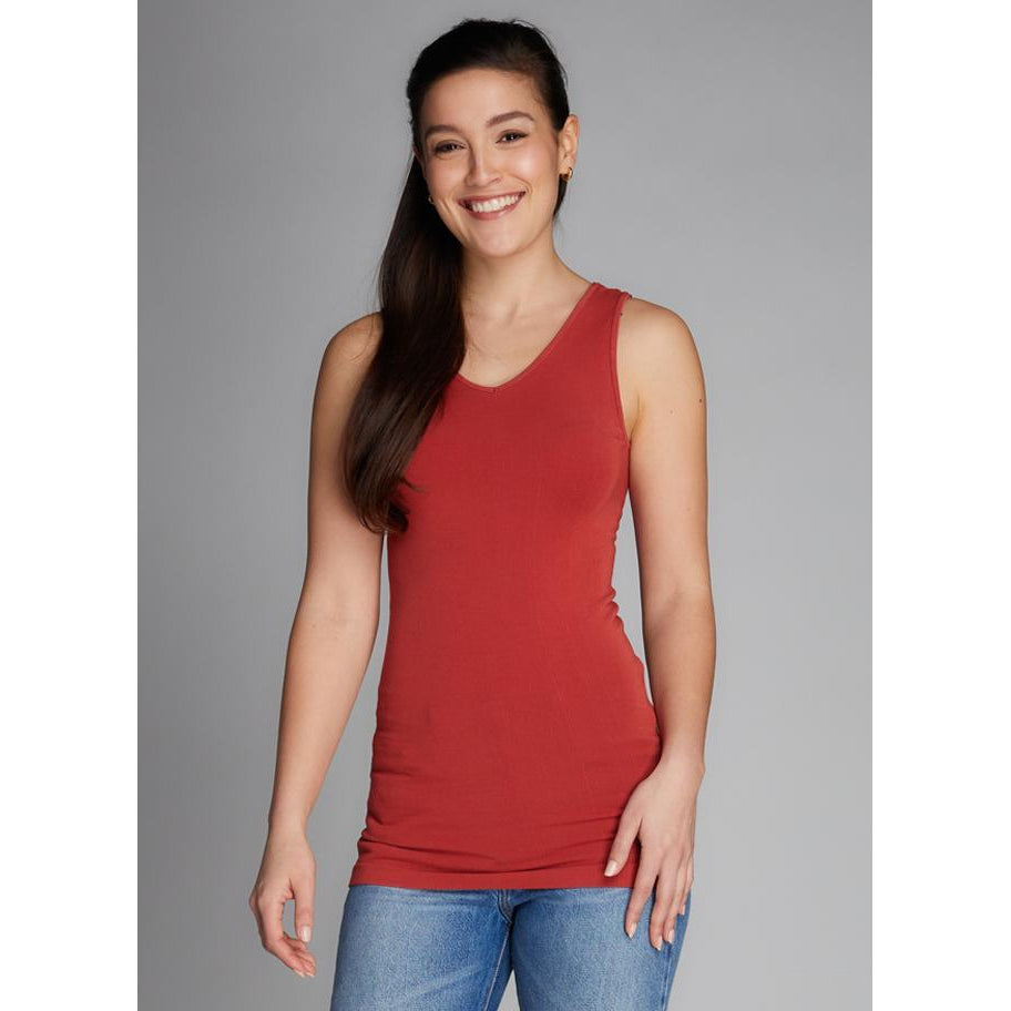 BAMBOO REVERSE CAMI-Basic-CEST MOI-ONE SIZE-BRICK-Coriander