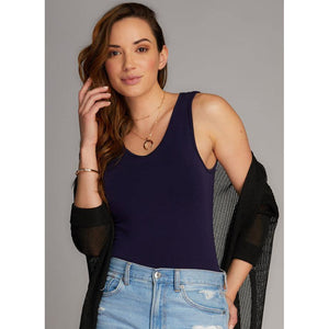 BAMBOO REVERSE CAMI-Basic-CEST MOI-ONE SIZE-Navy-Coriander