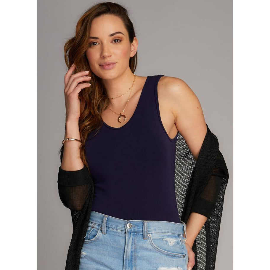 BAMBOO REVERSE CAMI-Basic-CEST MOI-ONE SIZE-Navy-Coriander
