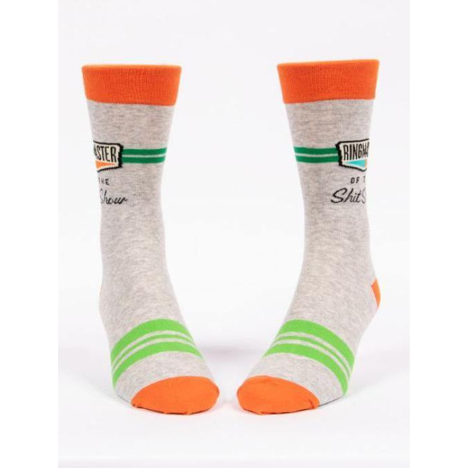 RINGMASTER OF THE SH*TSHOW MEN'S SOCK-Sock-BLUE Q-Coriander