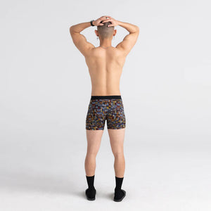 SAXX ULTRA BOXER DESERT GRID/BLACK 2 PACK-Underwear-SAXX-Coriander