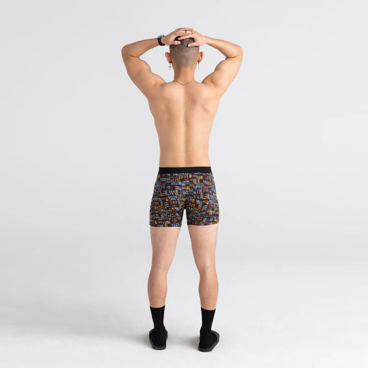 SAXX ULTRA BOXER DESERT GRID/BLACK 2 PACK-Underwear-SAXX-Coriander