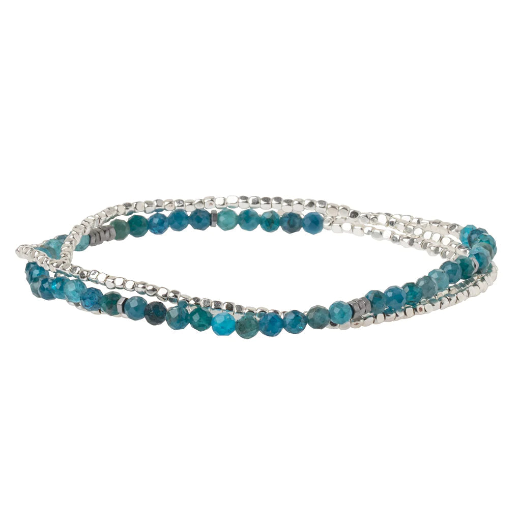 SCOUT BRACELET WRAPS - DELICATE-Bracelets-SCOUT-TURQUOISE-SILVER-Coriander