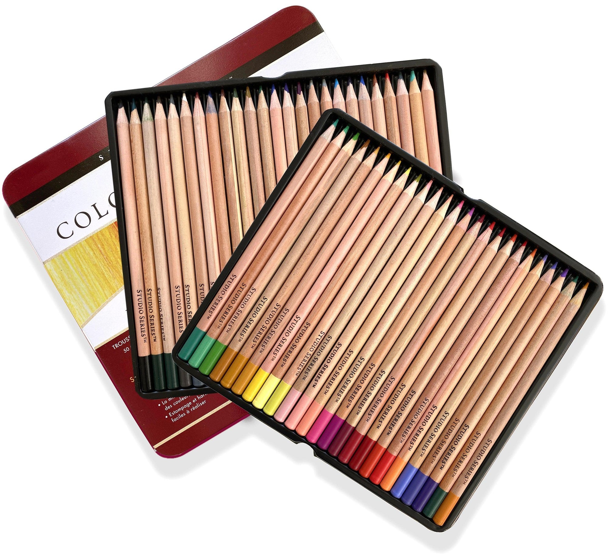 SET OF 50 COLOURED PENCILS-Pencil-PETER PAUPER PRESS-Coriander