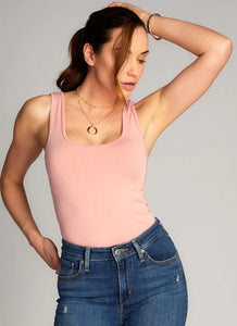 SHORT TANK-Top-CEST MOI-ONE-Blush-Coriander