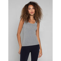 SHORT TANK-Top-CEST MOI-ONE-HEATHER SILVER-Coriander