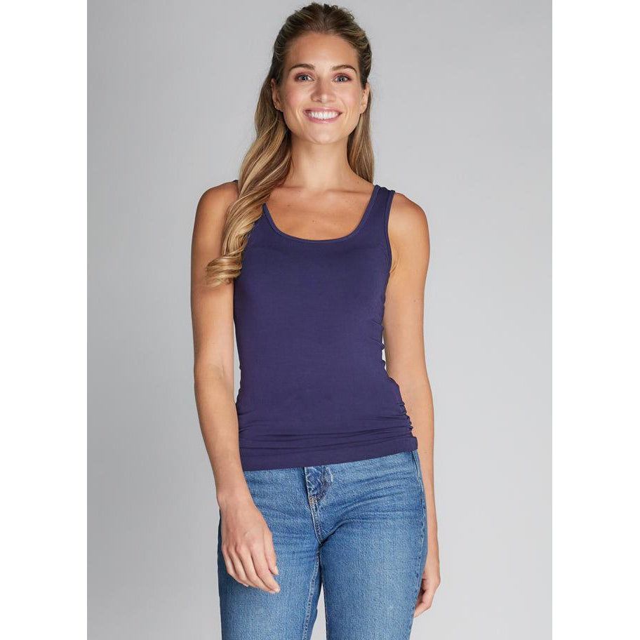 SHORT TANK-Top-CEST MOI-ONE-Navy-Coriander