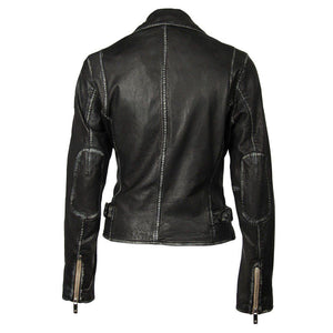 SOFIA 4 LEATHER JACKET-Jackets & Sweaters-MAURITIUS-Coriander