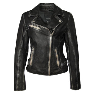 SOFIA 4 LEATHER JACKET-Jackets & Sweaters-MAURITIUS-Coriander