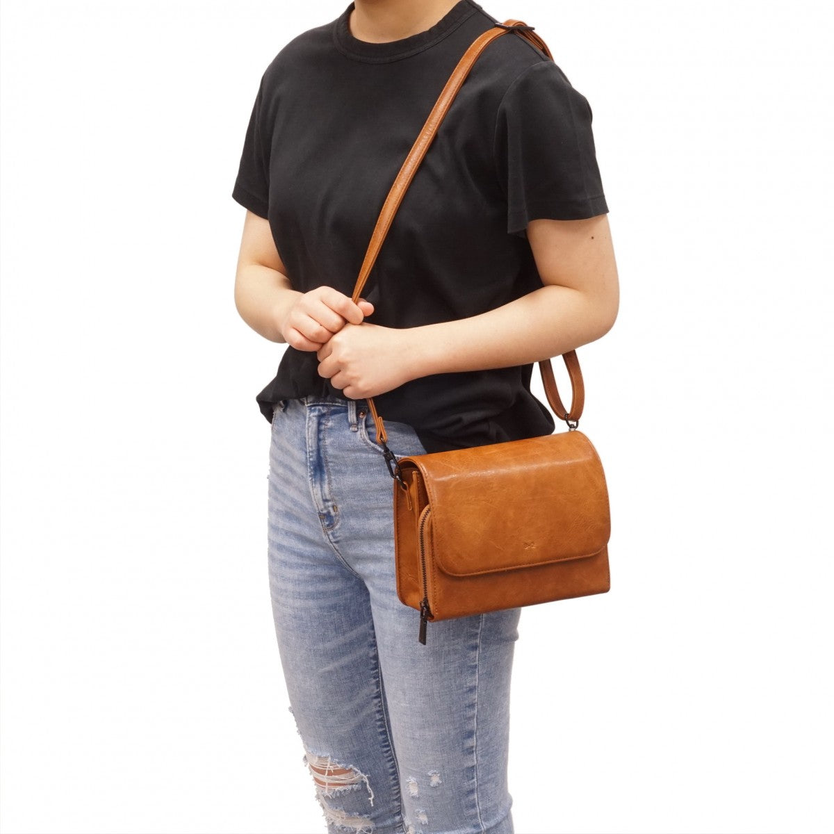 SOPHIE VEGAN CROSSBODY-Handbag-S-Q-Coriander