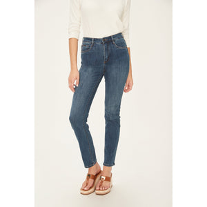 SUZANNE SLIM STRAIGHT LEG-Denim-FRENCH DRESSING JEANS-Coriander