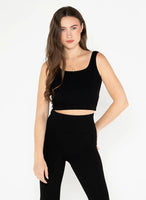 TANK TOP | RIBBED SQUARE NECK-Basic-CEST MOI-ONE-Black-Coriander