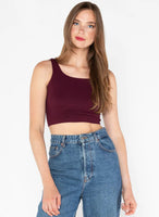TANK TOP | RIBBED SQUARE NECK-Basic-CEST MOI-ONE-Bordeaux-Coriander