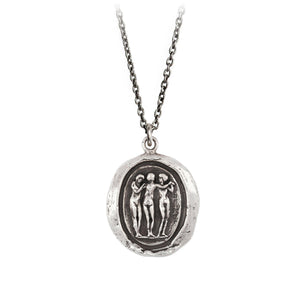 THREE GRACES TALISMAN-Necklace-PYRRHA DESIGN-Coriander