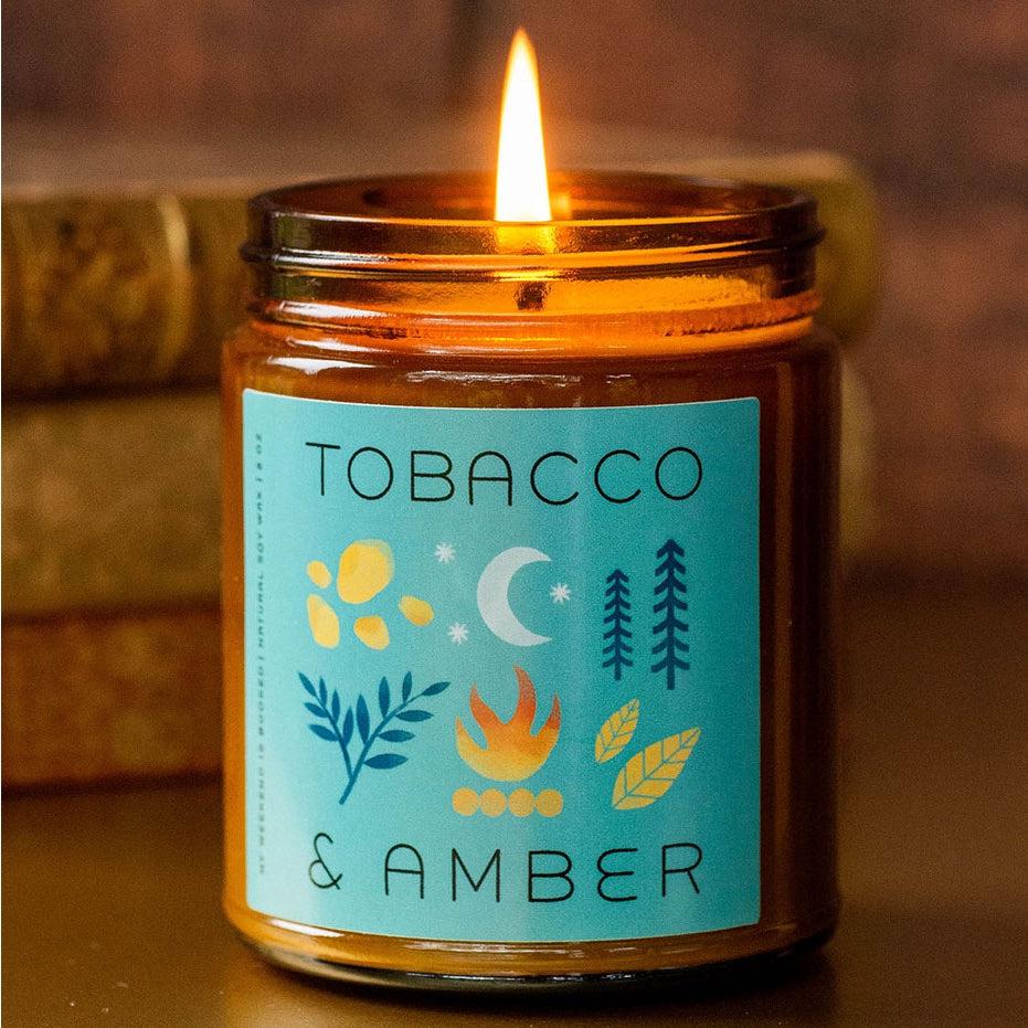 TOBACCO AND AMBER SOY CANDLE-Candle-MY WEEKEND IS BOOKED-Coriander