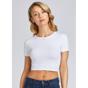 TOP | CROP-Basic-CEST MOI-ONE SIZE-White-Coriander