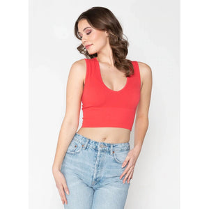 TOP | DEEP V RIB-Top-CEST MOI-SMALL-MED-GOJI-Coriander