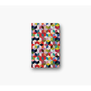 TUMBLING BLOCKS LAYFLAT NOTEBOOK-notebook-DENIK LLC-Coriander