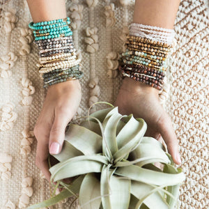 TURQUOISE STONE OF THE SKY WRAP BRACELET-bracelet-SCOUT-Coriander