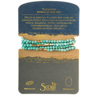 TURQUOISE STONE OF THE SKY WRAP BRACELET-bracelet-SCOUT-Coriander