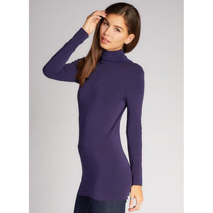 TURTLENECK TOP | LONGSLEEVE-Basics-CEST MOI-ONE SIZE-Navy-Coriander